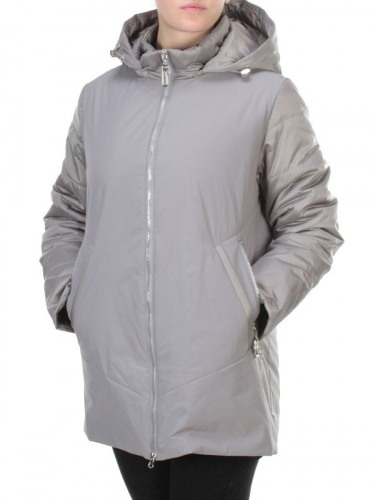 6021 GRAY Куртка демисезонная женская DATURA (100 гр. синтепон)