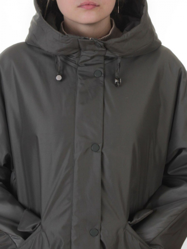 8020  GREY/GREEN Куртка демисезонная женская (100 гр. холлофайбер)