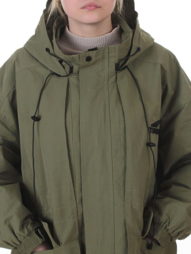 3096 GREEN Куртка демисезонная женская (100 гр. холлофайбер)