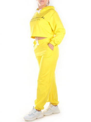Y316 YELLOW Спортивный костюм женский (100% хлопок)