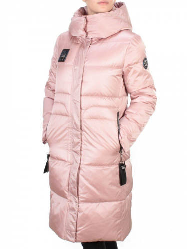 9110 PINK Пальто зимнее женское FLOWERROVE (200 гр. холлофайбера)