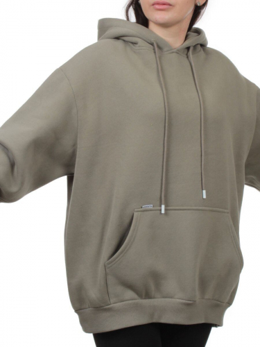 2610 GRAY GREEN Толстовка женская (85% хлопок, 10% полиэстер, 5% спандекс)