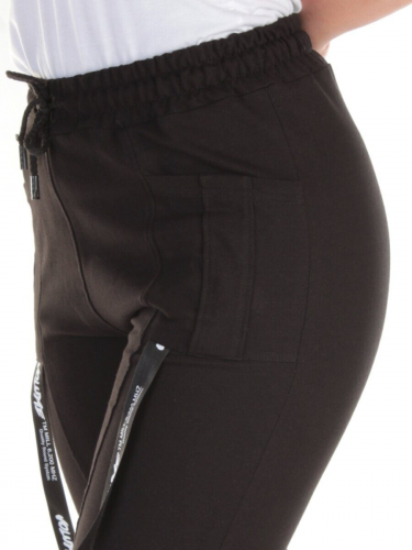 QB-82 BLACK Брюки спортивные женские (95% хлопок, 5% стрейч) P&S