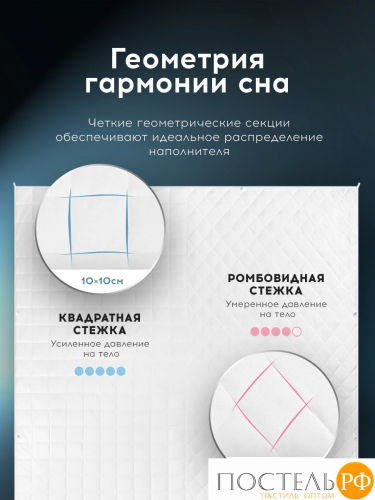 MEDSLEEP ДEФOРТЕ ДУЭТ бел Одеяло утяжеленное 200х220, 1пр., мкрфбр/плстр/стекл.гранулы, 4,5кг+6,5кг
