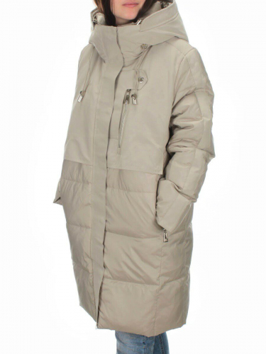 C223 GRAY/BEIGE Куртка зимняя женская (200 гр. холлофайбера)