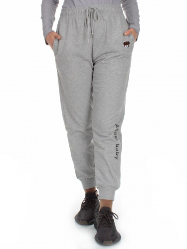Q-05 GRAY Брюки спортивные женские (85% хлопок, 15% полиэстер)