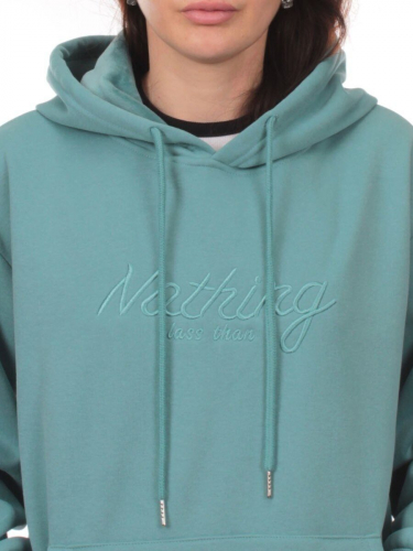 A17 TURQUOISE Толстовка  женская с капюшоном (85% хлопок, 15% полиэстер)