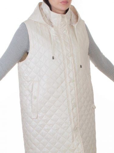802 LT. BEIGE Жилет утепленный женский (50 гр. синтепон)