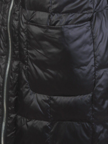 8808 BLACK Пальто женское демисезонное (100 гр. синтепон)