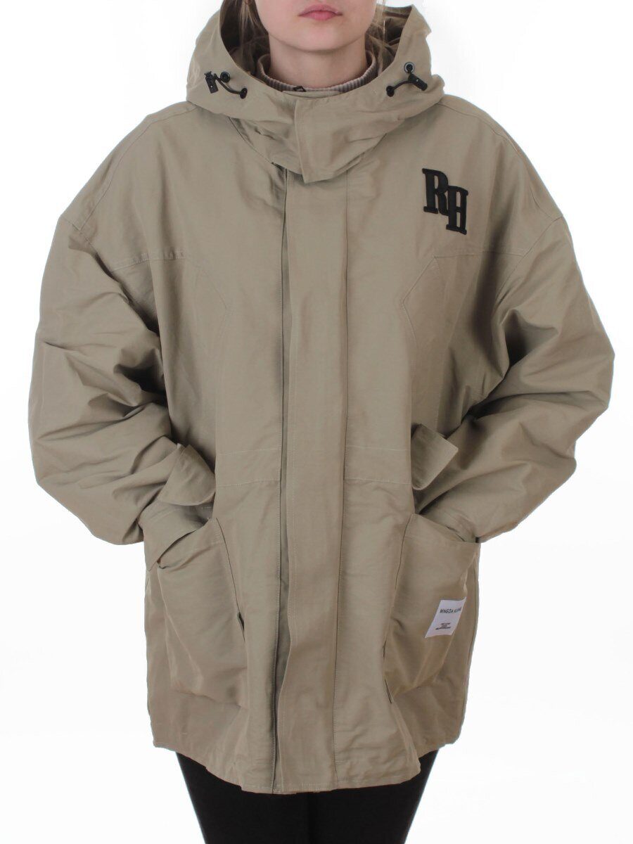 3097 GREY/GREEN Куртка демисезонная женская (100 гр. холлофайбер)