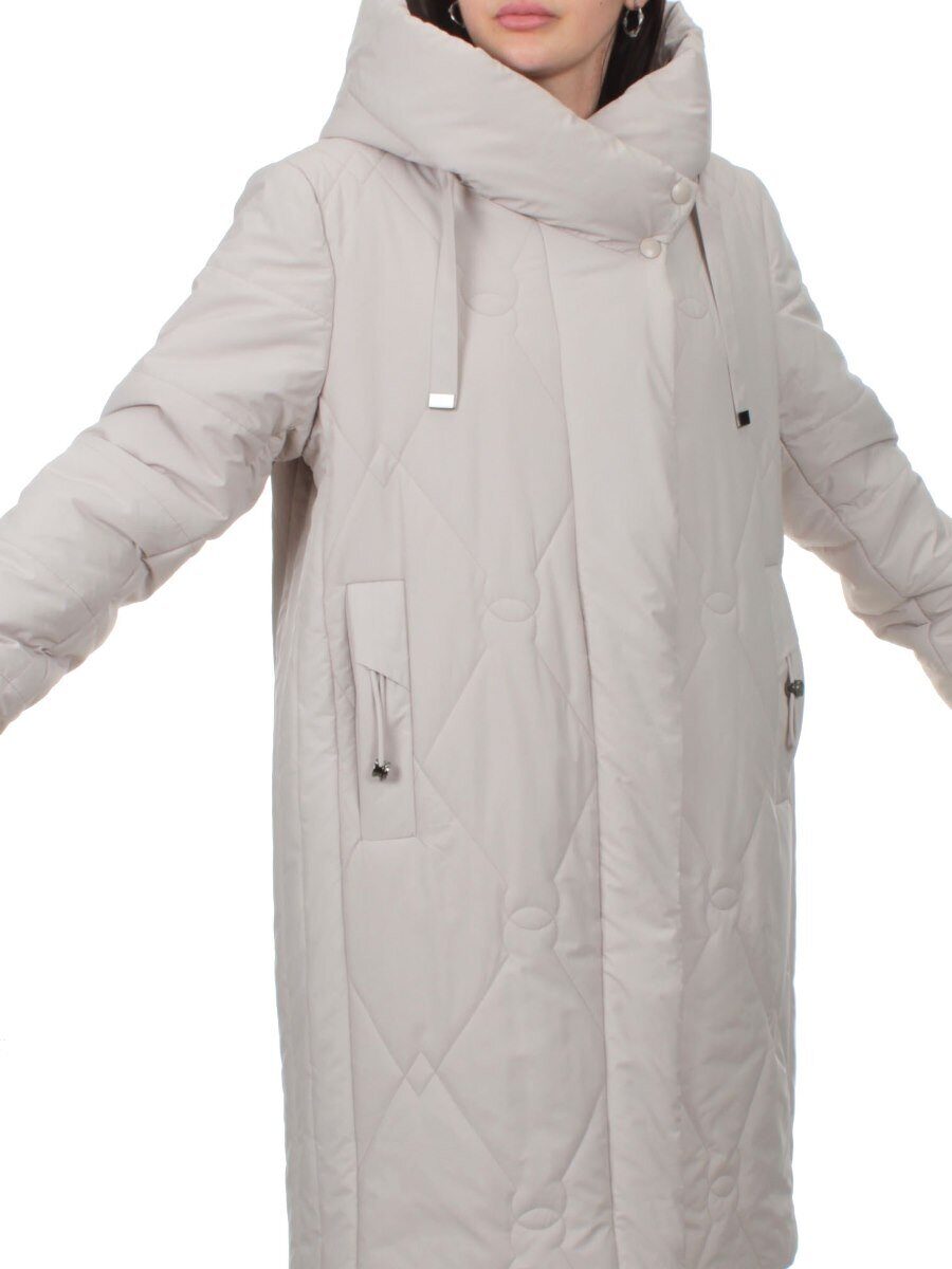 1119 LT. BEIGE Пальто зимнее облегченное женское (холлофайбер 150 гр.)