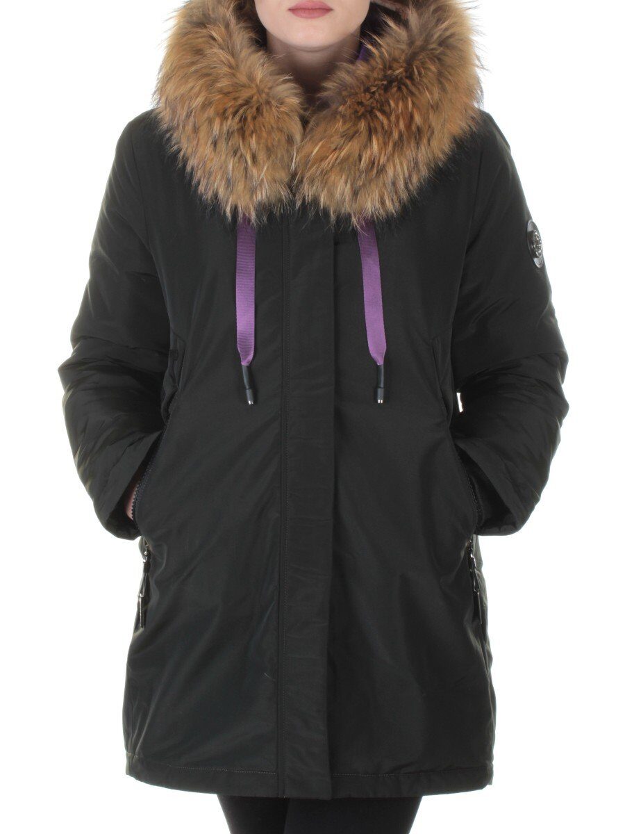 8171 SWAMP Пальто зимнее с мехом Jarius