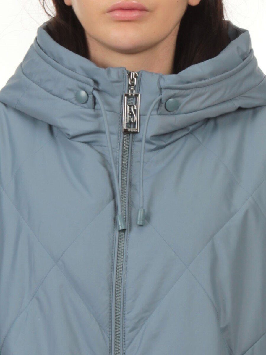 25051 GRAY BLUE Куртка демисезонная женская (100 гр. холлофайбер)