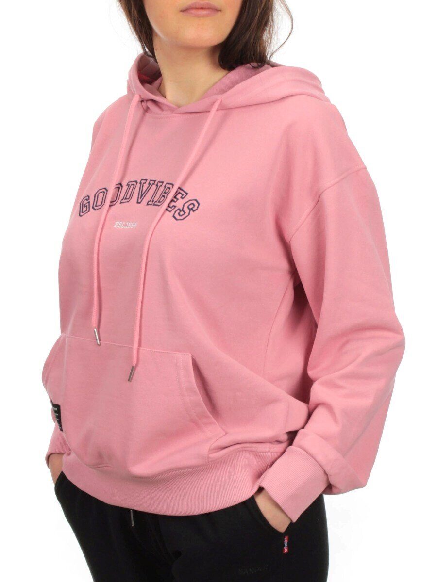 A-06 PINK Худи женское (85% хлопок, 15% полиэстер)