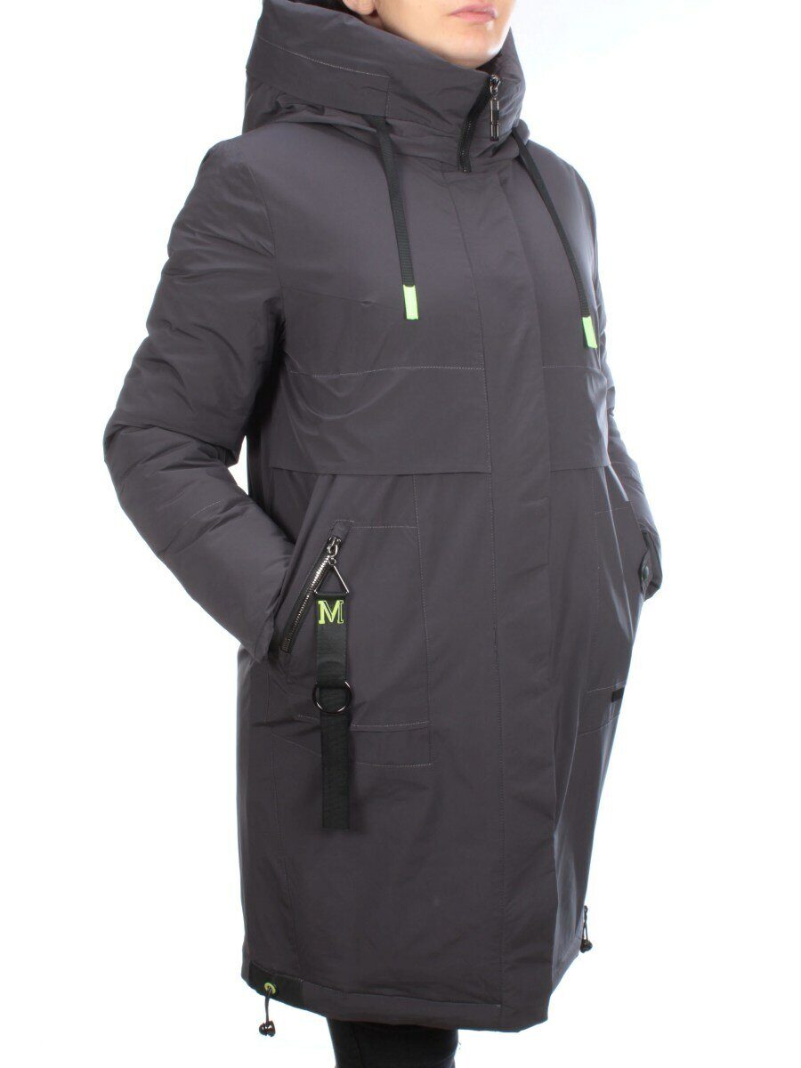 21-963 DK. GRAY Куртка зимняя женская (200 гр. холлофайбер)