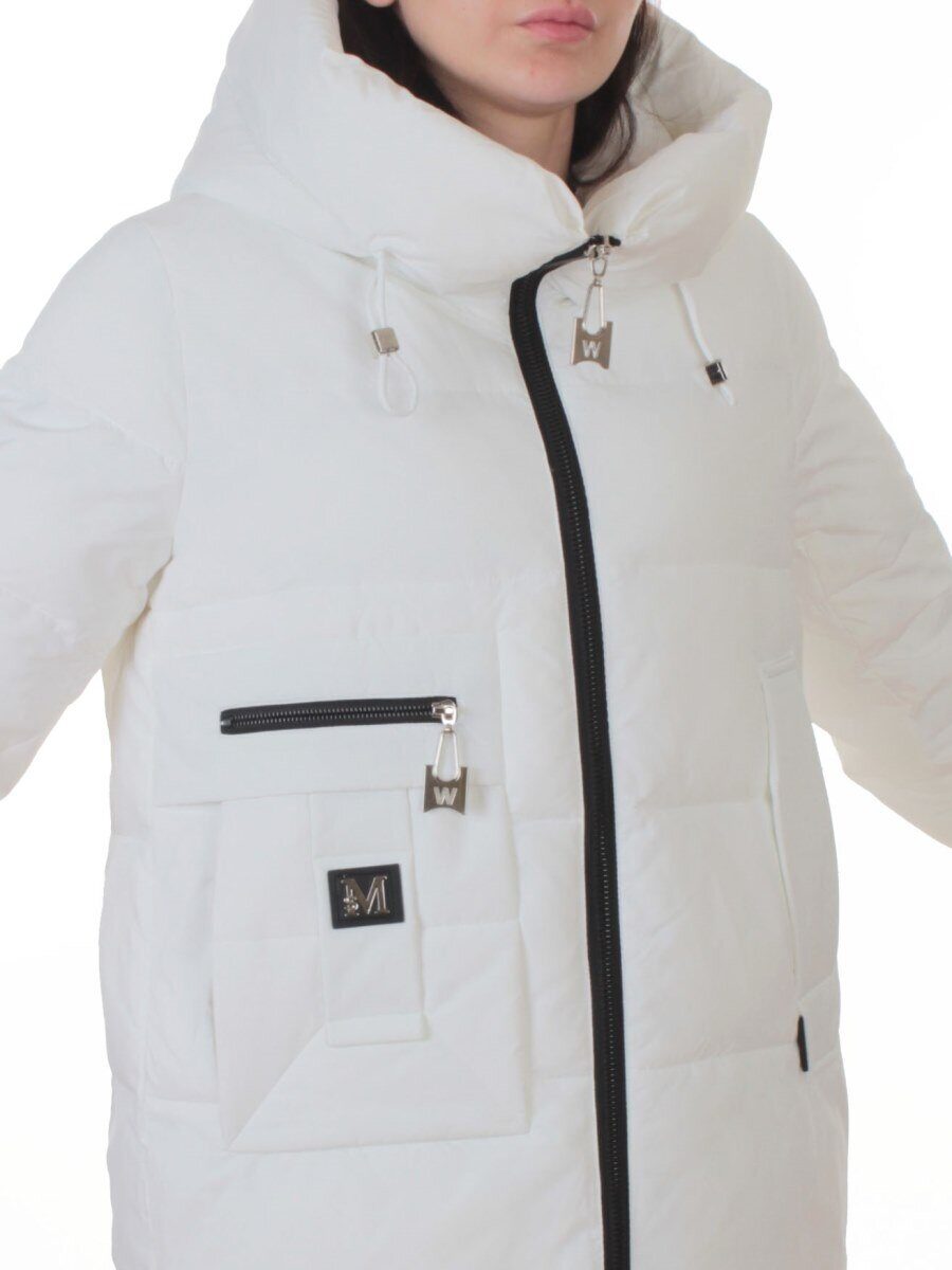 M-M07 WHITE Куртка зимняя женская (150 гр. холлофайбер)