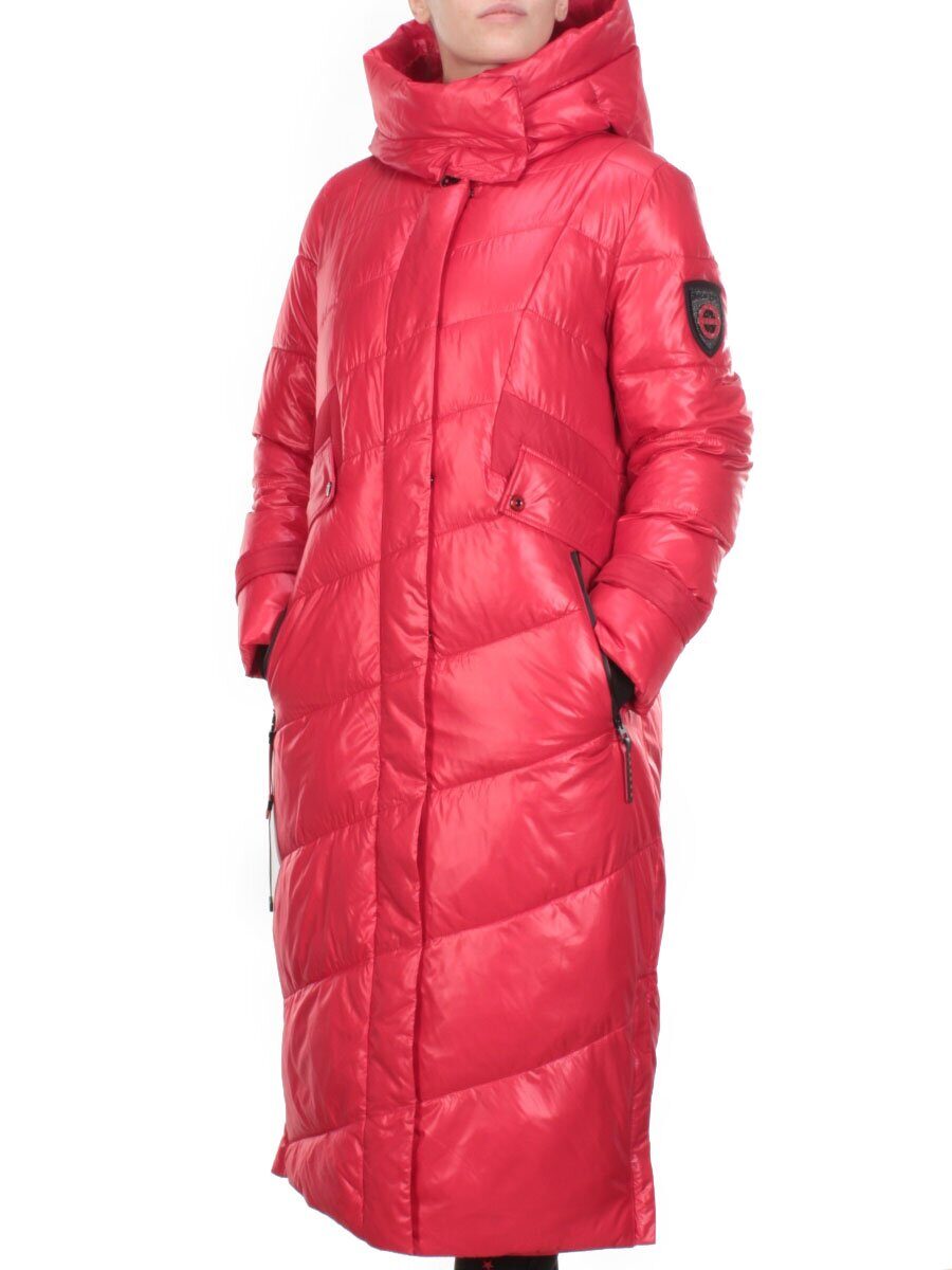 888-1 RED Пальто зимнее женское HaiLuoZi (200 гр. холлофайбер)