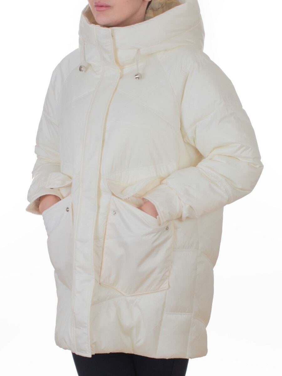 EB2819 MILK Куртка зимняя женская (200 гр. холлофайбер)