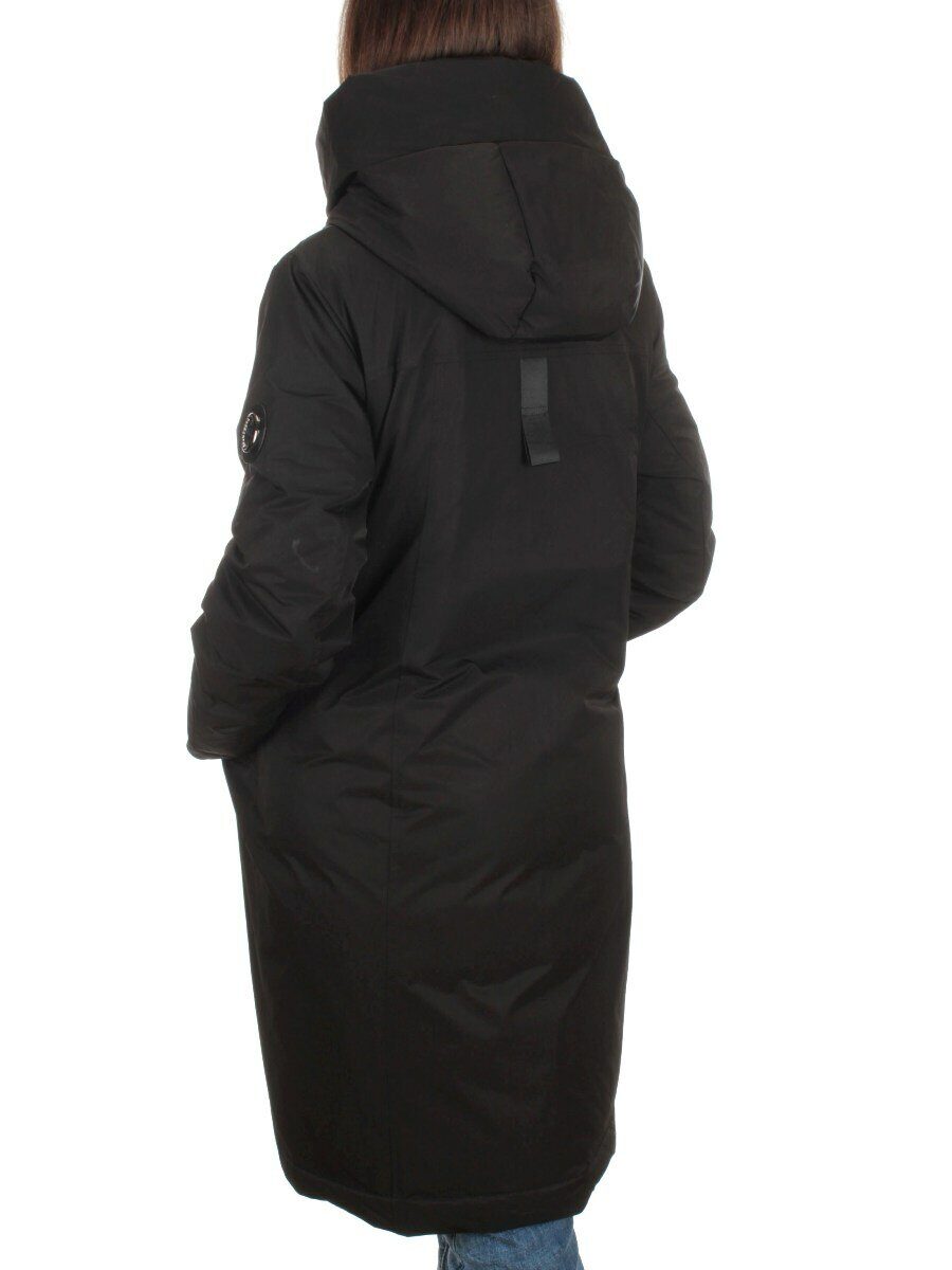 2316 BLACK Пальто зимнее женское (200 гр. холлофайбера)