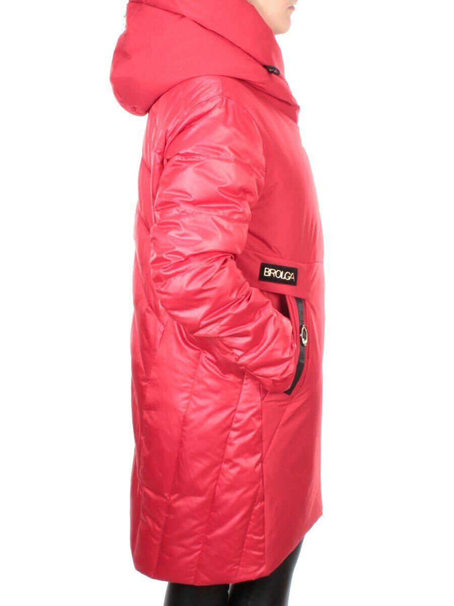 ZW-2128-C RED Пальто зимнее женское (холлофайбер) BLACK LEOPARD