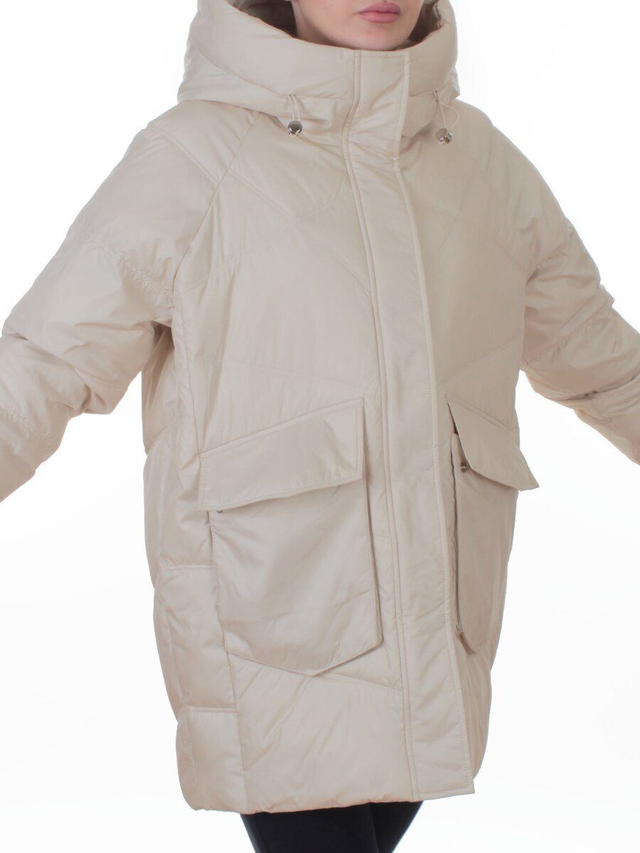 EB2819 LIGHT BEIGE Куртка зимняя женская (200 гр. холлофайбер)