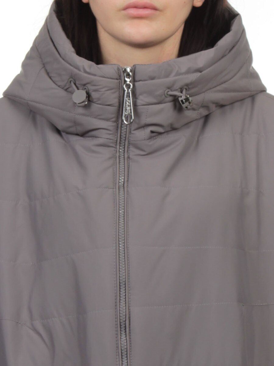 F-801 GRAY Куртка демисезонная женская (100 гр. холлофайбер)