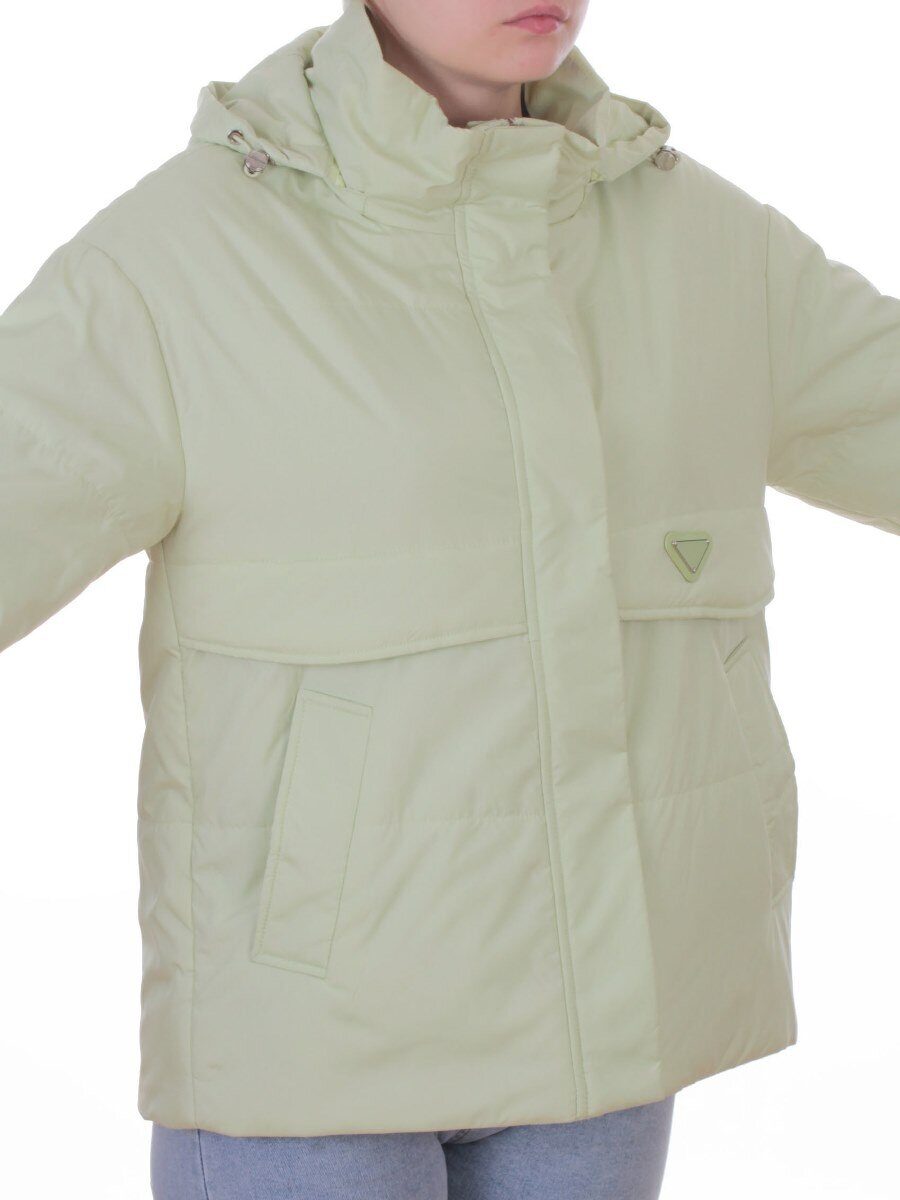 7060 LT. GREEN Куртка демисезонная женская (100 гр. холлофайбер)