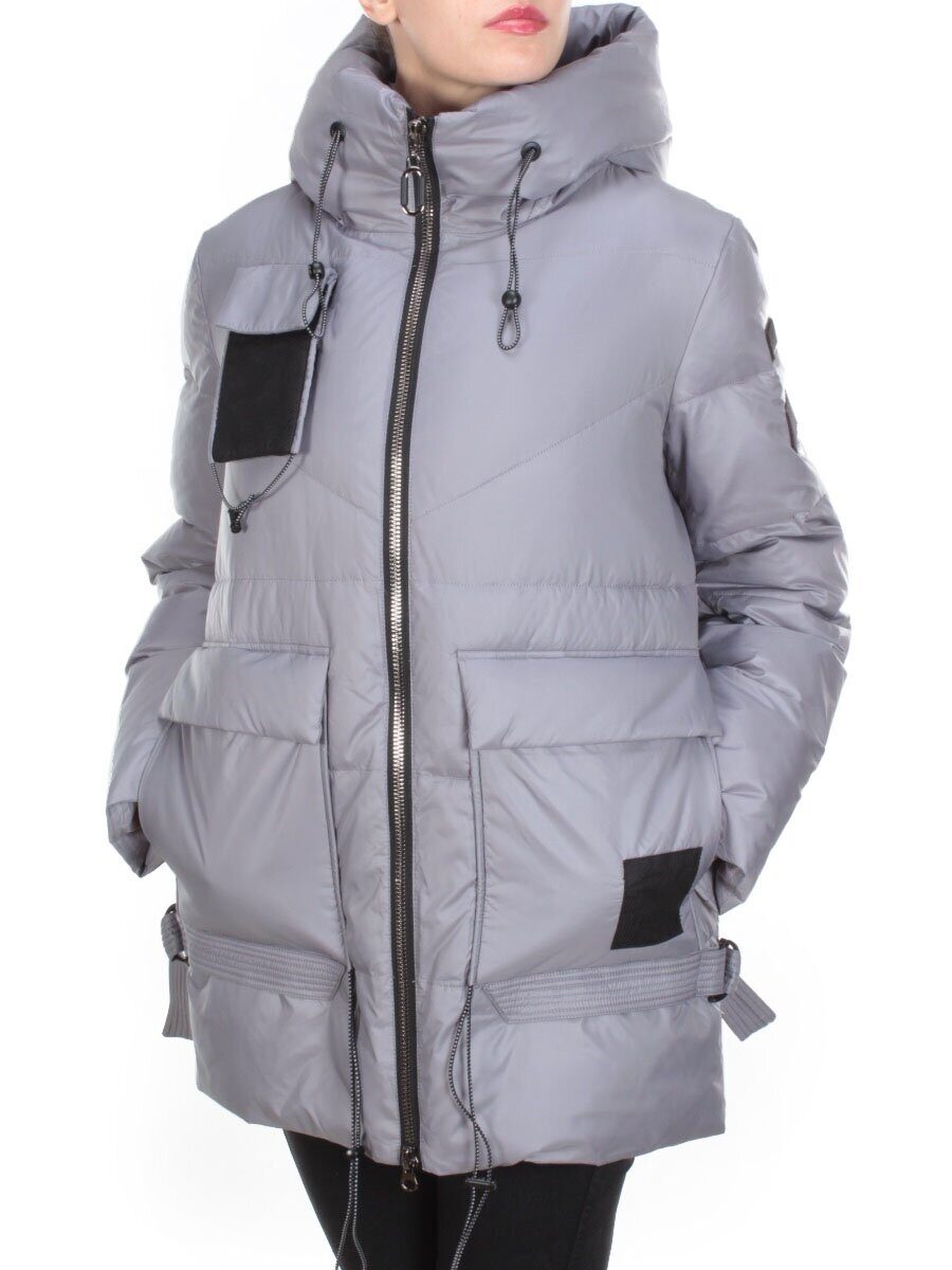 8912 GRAY Куртка зимняя женская CORUSKY (200 гр. холлофайбера)