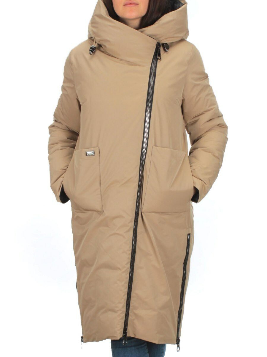 9082 BEIGE Куртка зимняя женская (200 гр. холлофайбера)