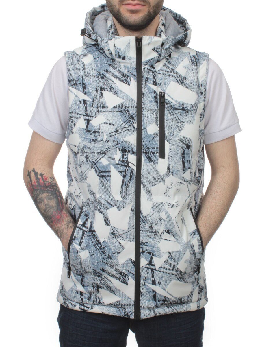 2121 WHITE Жилет мужской (100 гр. синтепон)