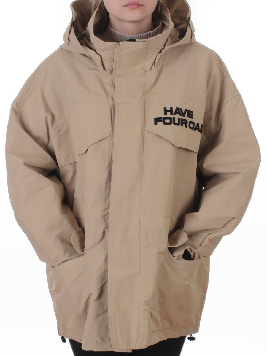 3094 BEIGE Куртка демисезонная женская (100 гр. холлофайбер)