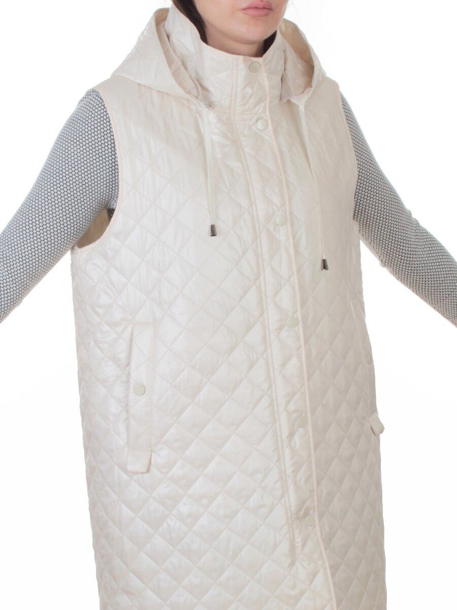 802 LT. BEIGE Жилет утепленный женский (50 гр. синтепон)