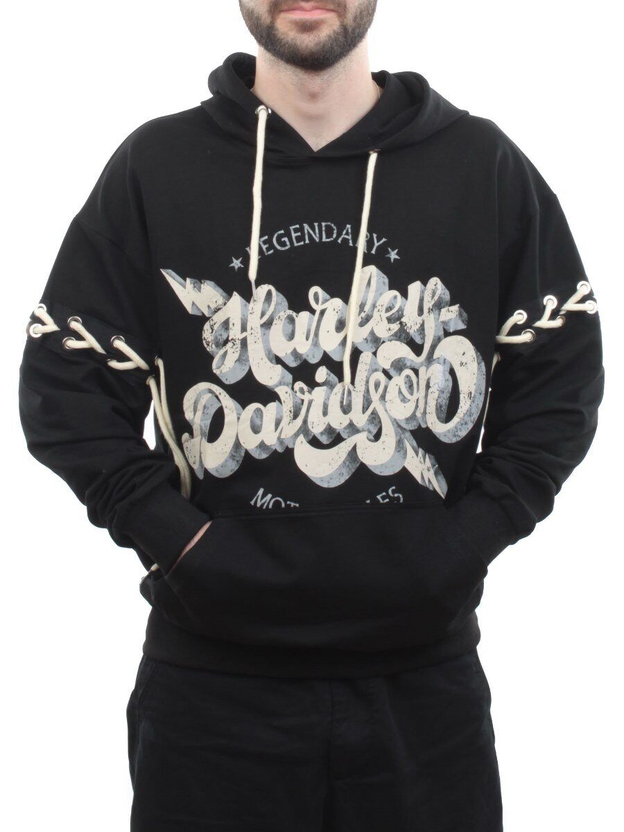 11031 BLACK Толстовка мужская (75% хлопок, 20% полиэстер, 5% спандекс)