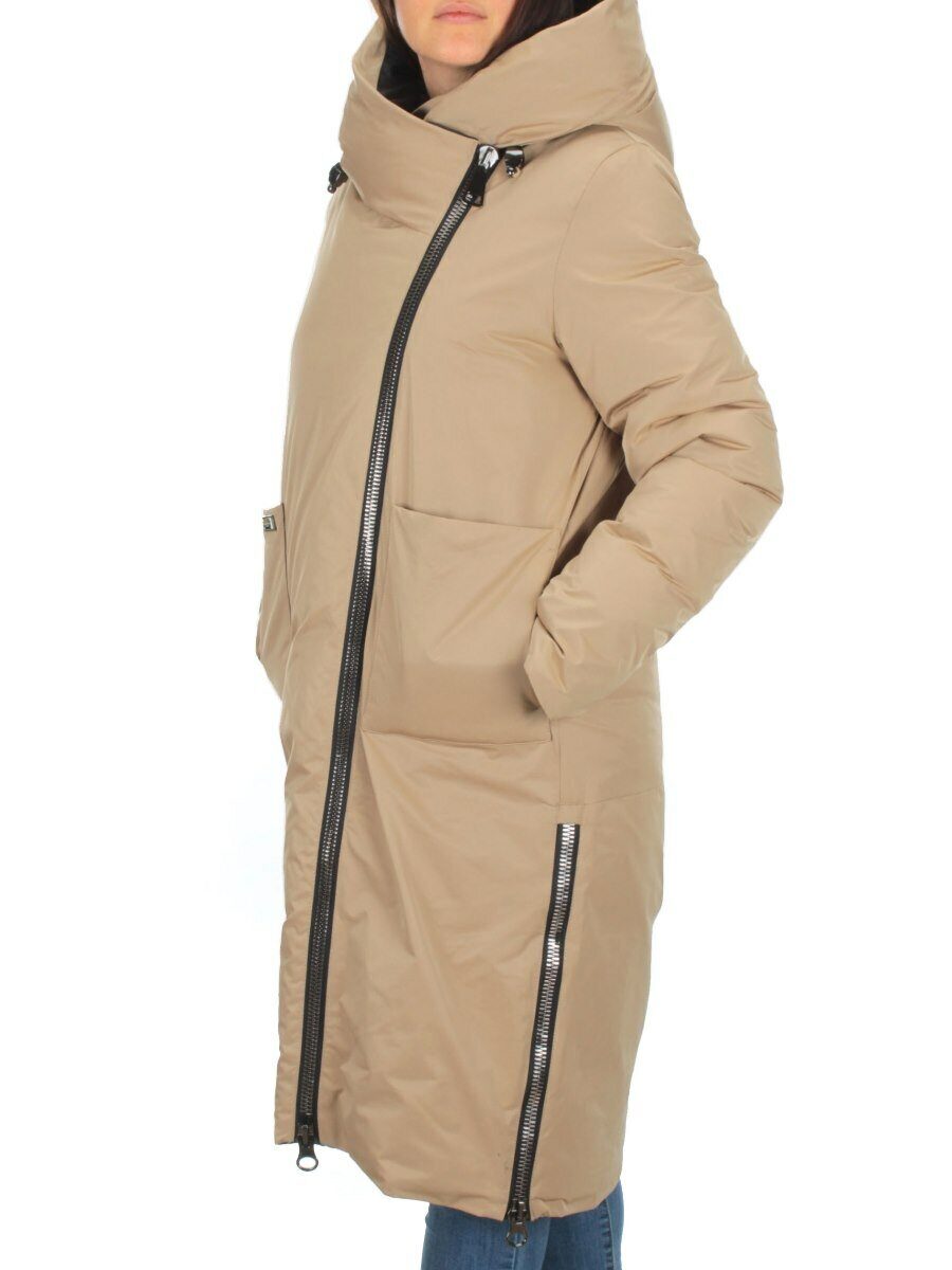 9082 BEIGE Куртка зимняя женская (200 гр. холлофайбера)