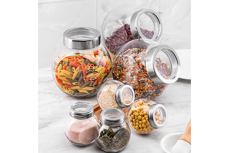 БЫЛО 1522 руб! Набор 7 банок д/хранения и специй 3 пр. 1,5 л + 4 пр. 200 мл