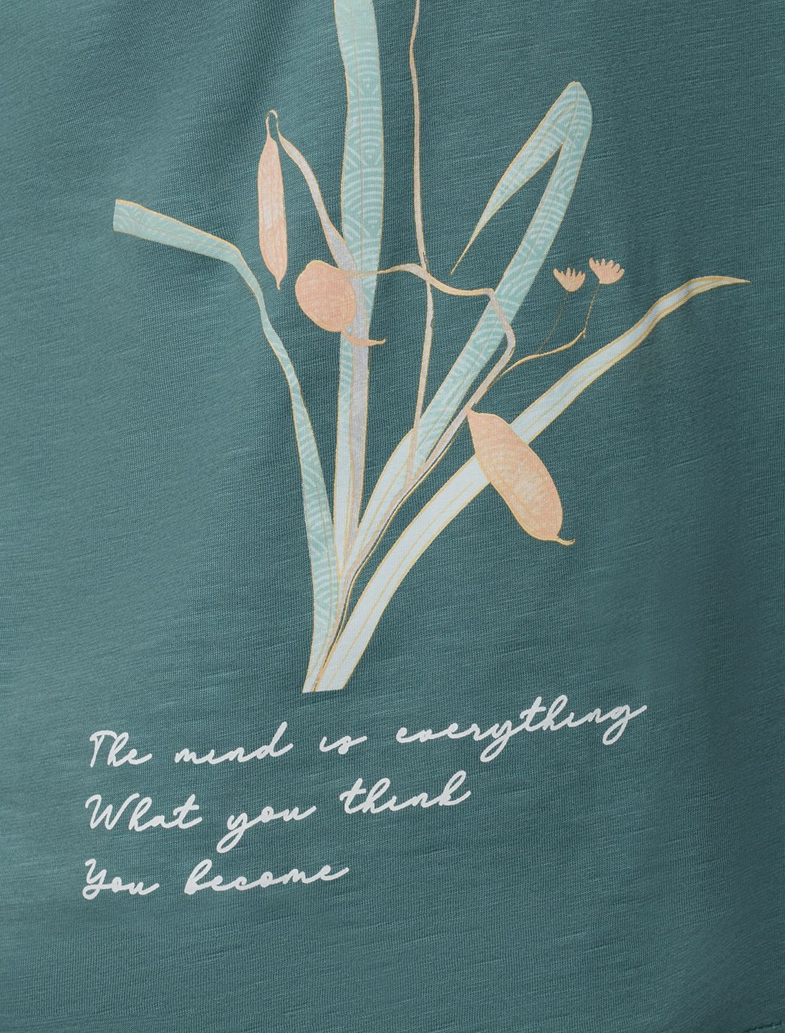 Футболка из фактурного полотна с авторским принтом