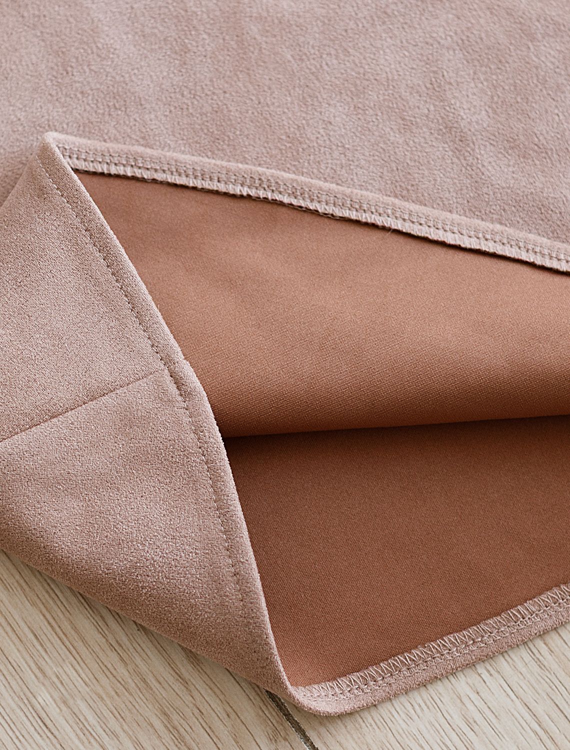 Юбка прямого силуэта из искусственной замши D26.186 светло-бежевый