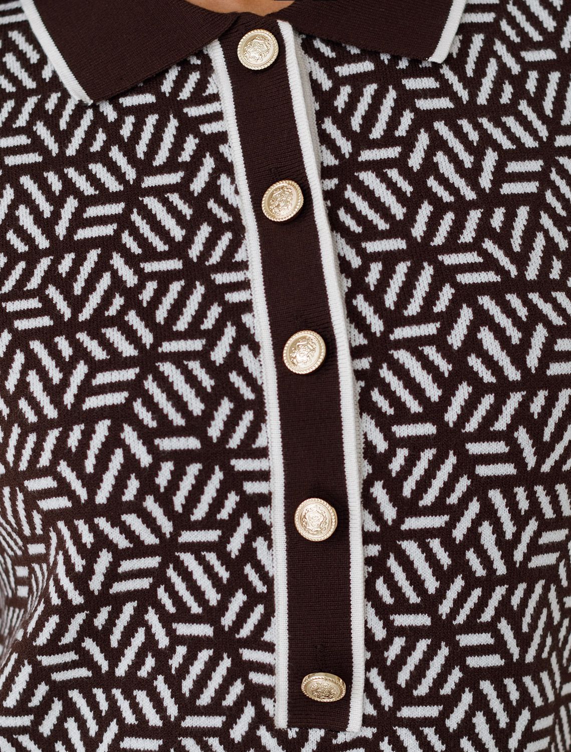 Платье жаккардовой вязки с кашемиром D32.110 кофейный