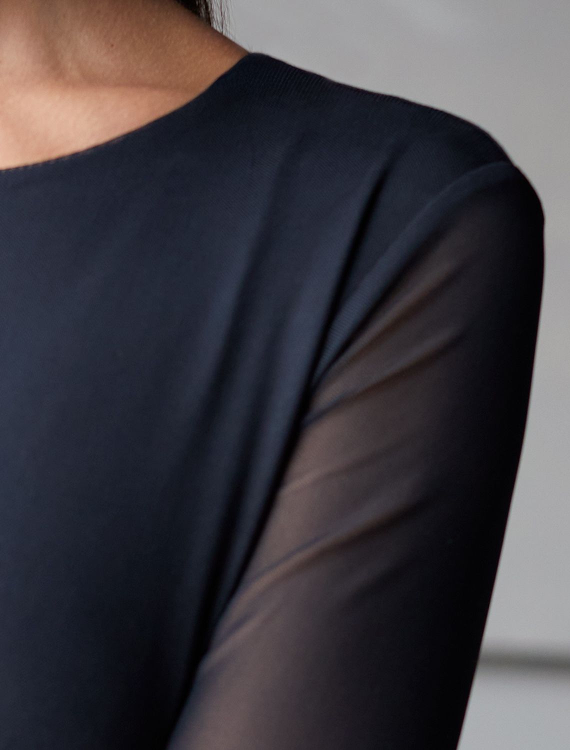 Платье из сетки с подкладкой D22.238 черный