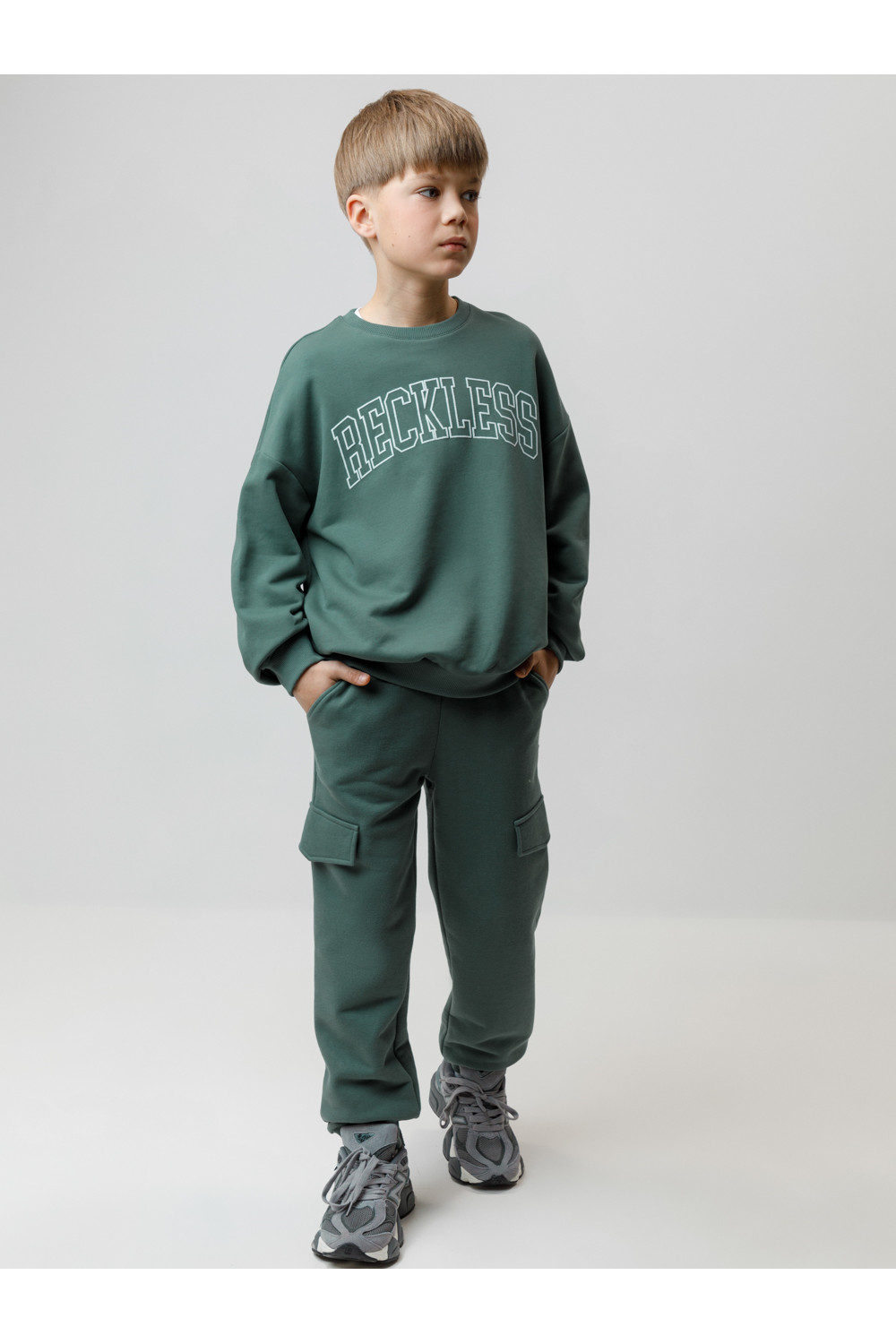 Crockid Брюки КР 400861 темно-зеленый 5611 к608 Crockid