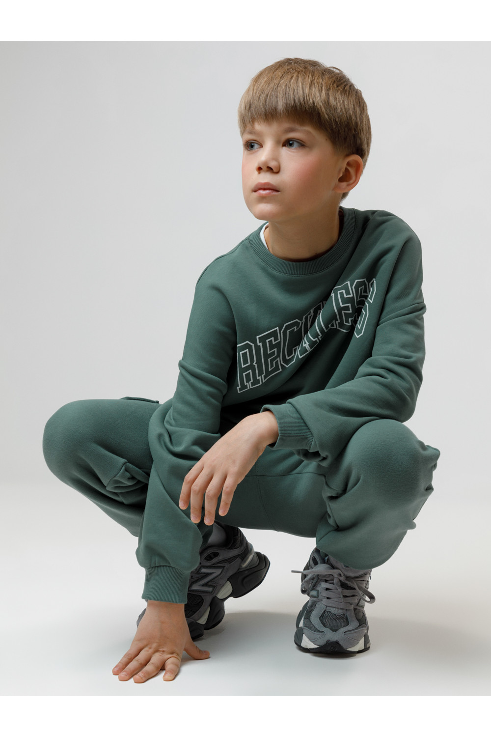 Crockid Джемпер КР 302843 темно-зеленый 5611 к608 Crockid