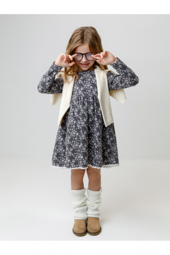 Crockid Платье КР 5836 антрацитовый Н092 к664 Crockid