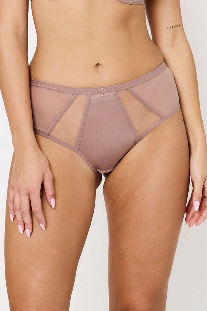 Трусы высокие SUBTILLE BUTTERFLY MOCCA Trusyi vy