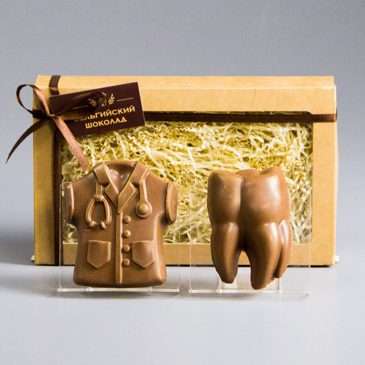 Шоколадные фигурки Медицинский халат и Зуб