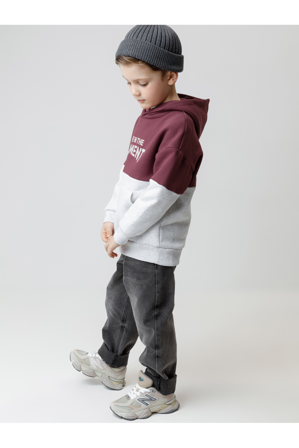 Crockid Джемпер КР 302214 коричневый, св.серый меланж к632 Crockid