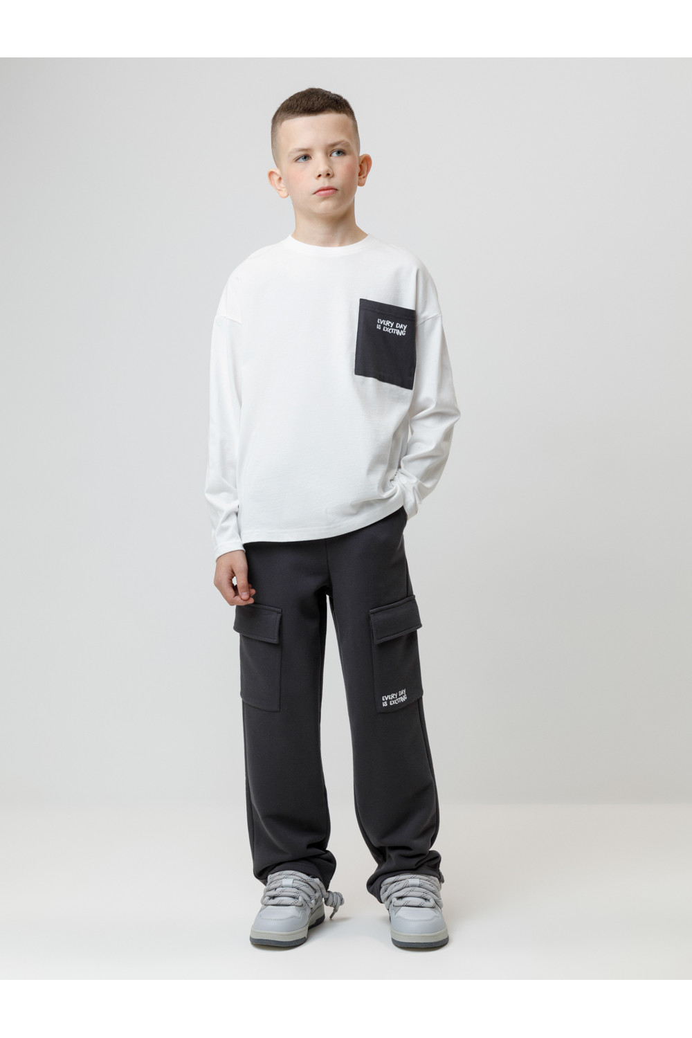Crockid Брюки КР 400859 антрацитовый 3902 к602 Crockid