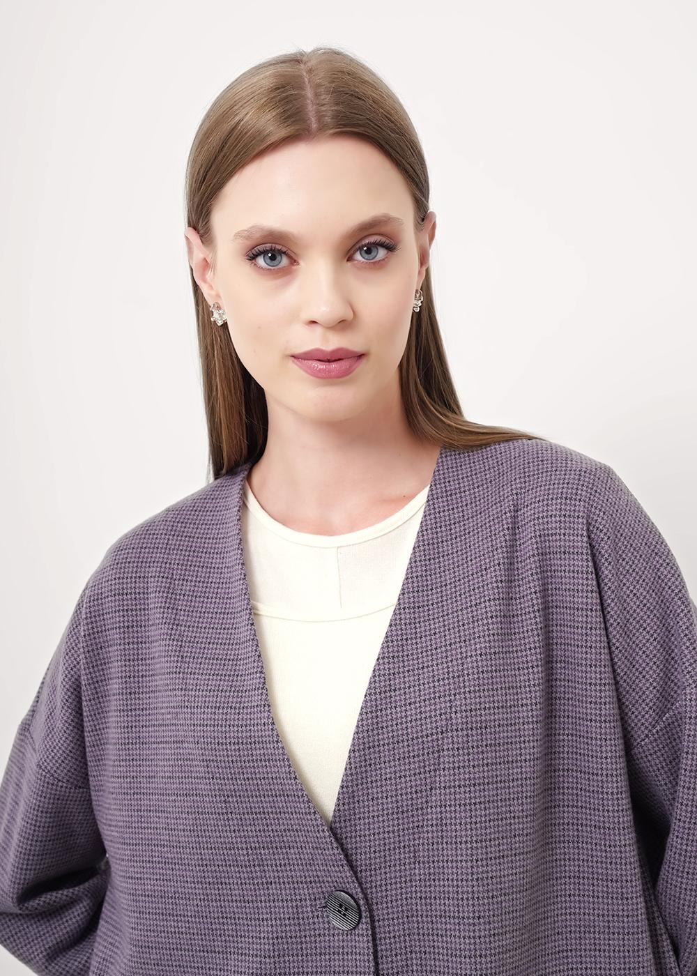 Ст.цена 2270р CLE 157007/186ввэ Жакет женский 157007/186ввэ серый/чёрный