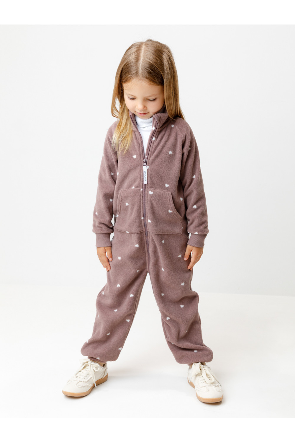 Crockid Комбинезон ФЛ 60005/н/8 ГР лиловый, сердечки Crockid