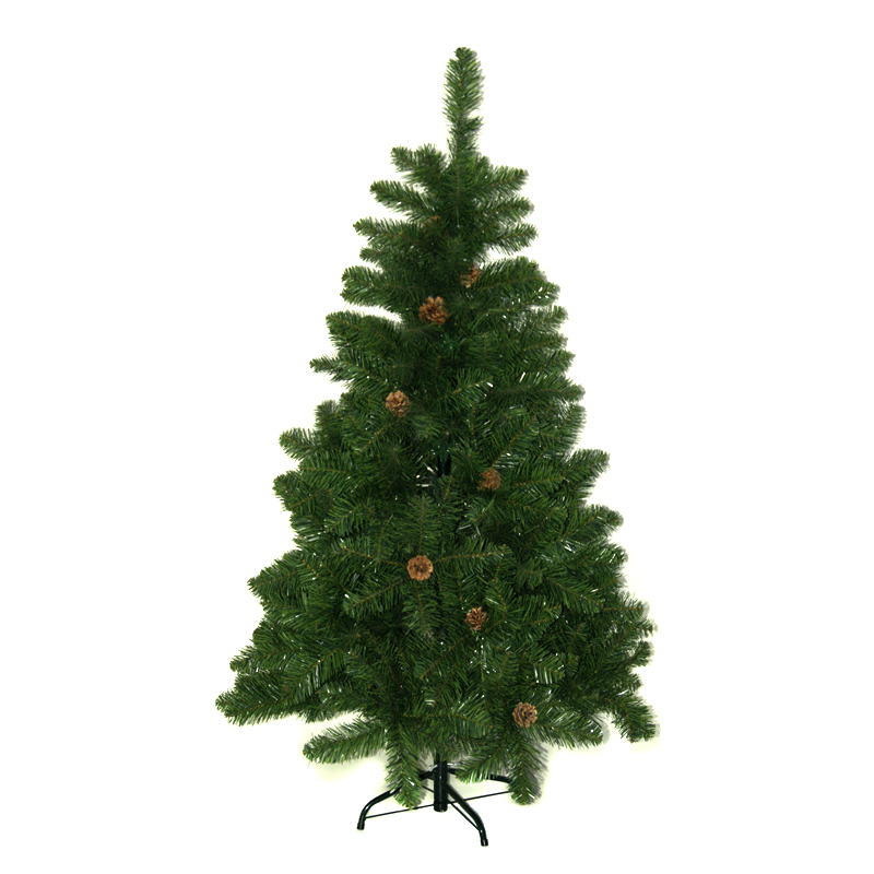 Ель зелёная с шишками PVC 2400 веток 4 м