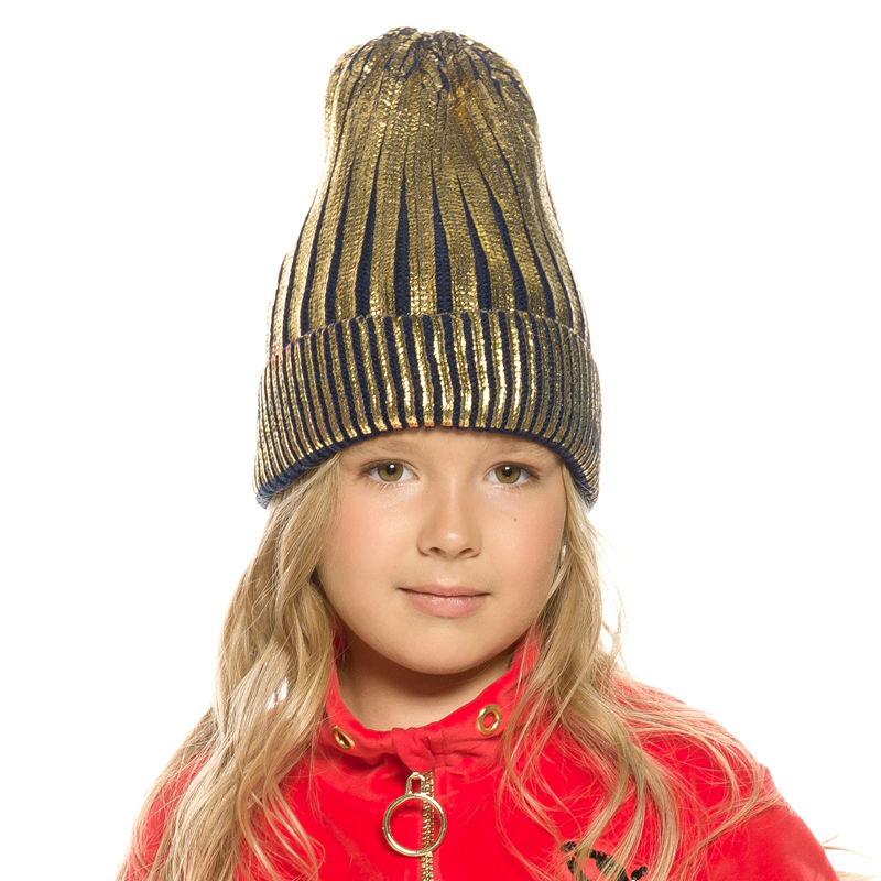 ст. цена329,8руб.! GKQW3196/2 шапка для девочек (1 шт в кор.)